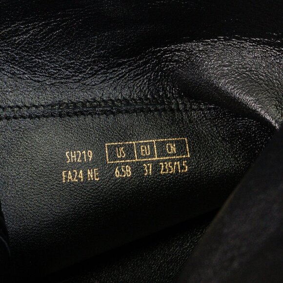 Stuart Weitzman Women 5050 Boot Black Leather Nappa Collection OTk Boots sz 6.5 - Picture 9 of 10